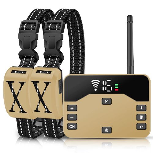 Wireless Electric Dog Fence Waterproof Pet Shock Boundary Containment System Electric Training Collar for Small Medium Large Dogs Wireless Electric Dog Fence Waterproof Pet Shock Boundary Containment System Electric Training Collar for Small Medium Large Dogs